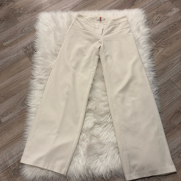 Off white wide leg dress pants - Picture 1 of 4